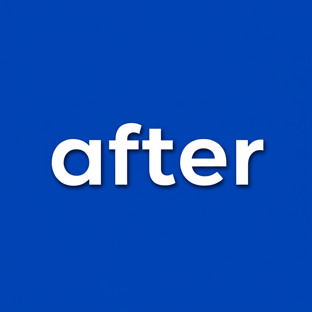 After treatment
